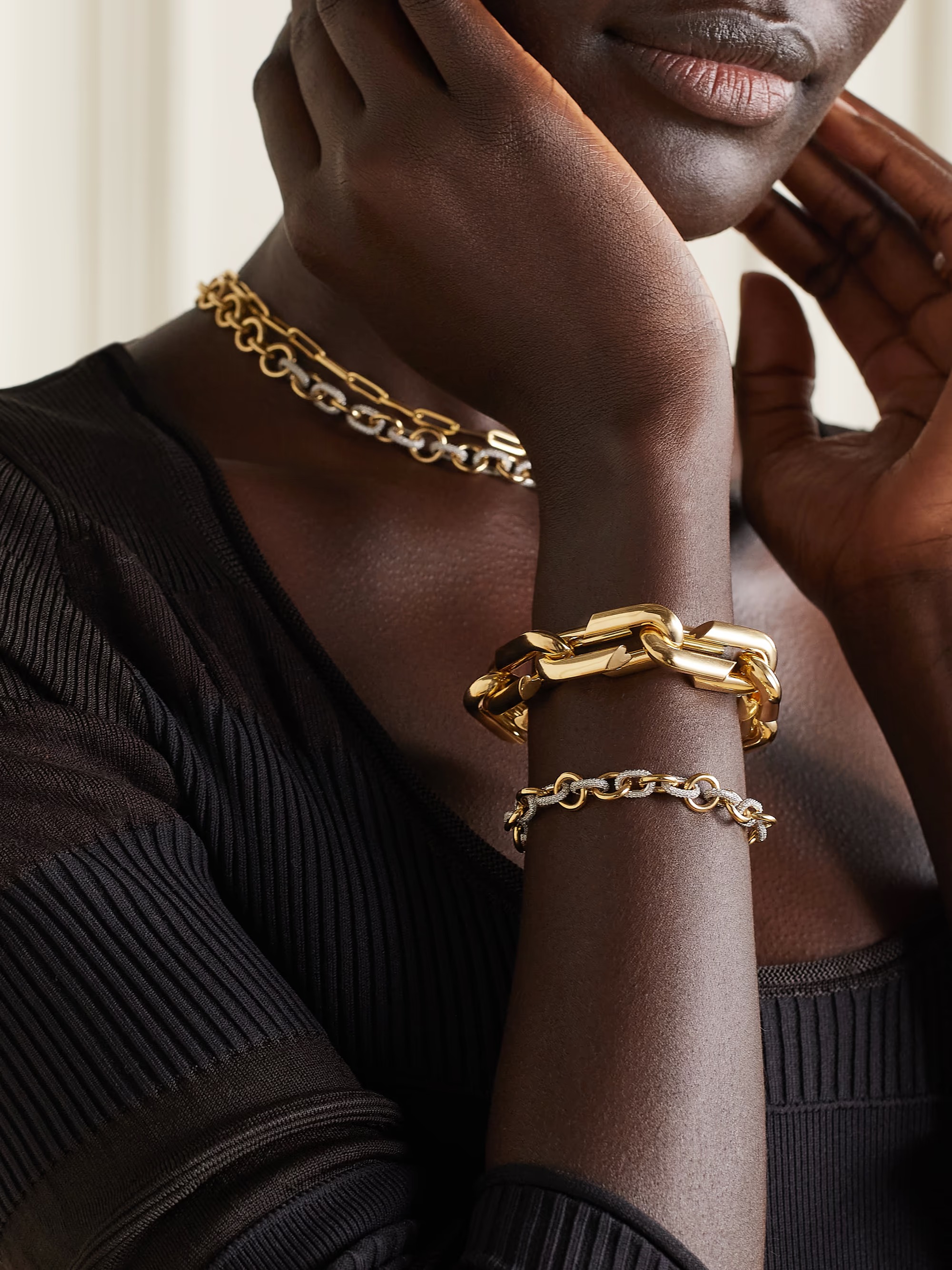 سوار Foundrae Oversized Strong Hearts